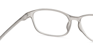 Grey Rectangle Full Rim Unisex Eyeglasses by Lenskart READERS-149839