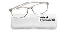 Load image into Gallery viewer, Grey Rectangle Full Rim Unisex Eyeglasses by Lenskart READERS-149839