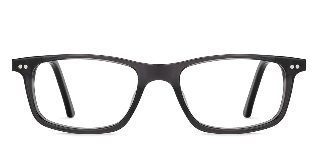 Grey Rectangle Full Rim Unisex Eyeglasses by Vincent Chase-201252