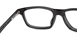 Grey Rectangle Full Rim Unisex Eyeglasses by Vincent Chase-201252
