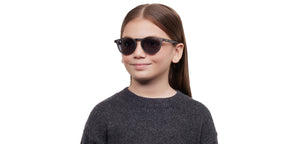 Grey Round Full Rim Kids Sunglasses by Hooper-212058