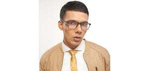 Grey Square Full Rim Unisex Eyeglasses by Lenskart Air-204179