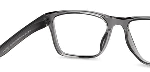 Grey Square Full Rim Unisex Eyeglasses by Lenskart Air-204179
