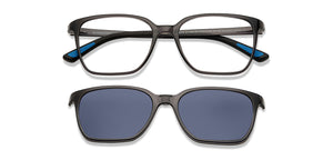 Grey Square Full Rim Unisex Eyeglasses by Lenskart Air-206124