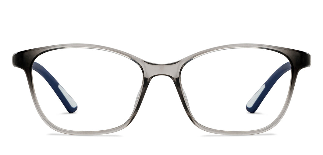 Grey Rectangle Full Rim Unisex Eyeglasses by Lenskart Air-206123