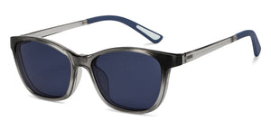 Grey Rectangle Full Rim Unisex Eyeglasses by Lenskart Air-206123