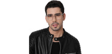 Load image into Gallery viewer, Grey Rectangle Full Rim Unisex Eyeglasses by Lenskart Air-210776