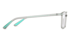 Grey Rectangle Full Rim Unisex Eyeglasses by Lenskart Air-210776