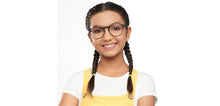 Load image into Gallery viewer, Grey Round Full Rim Kids Eyeglasses by Hooper-152500