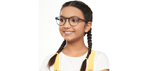 Grey Round Full Rim Kids Eyeglasses by Hooper-152500
