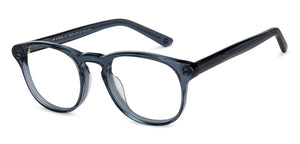 Grey Round Full Rim Kids Eyeglasses by Hooper-152500