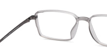 Load image into Gallery viewer, Grey Rectangle Full Rim Unisex Eyeglasses by Lenskart Air-206727