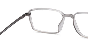 Grey Rectangle Full Rim Unisex Eyeglasses by Lenskart Air-206727