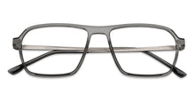 Load image into Gallery viewer, Grey Rectangle Full Rim Unisex Eyeglasses by Lenskart Air-151707