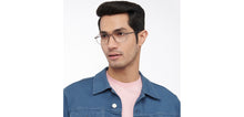 Load image into Gallery viewer, Grey Rectangle Full Rim Unisex Eyeglasses by Lenskart Air-206731