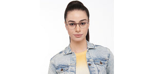 Grey Rectangle Full Rim Unisex Eyeglasses by Lenskart Air-206731