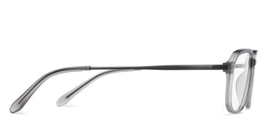 Grey Rectangle Full Rim Unisex Eyeglasses by Lenskart Air-206731