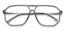 Load image into Gallery viewer, Grey Aviator Full Rim Unisex Eyeglasses by Lenskart Air-201272