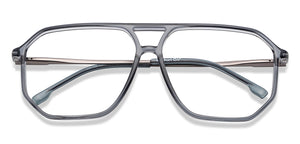 Grey Aviator Full Rim Unisex Eyeglasses by Lenskart Air-201272