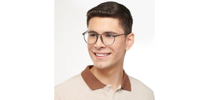 Grey Round Full Rim Unisex Eyeglasses by Lenskart Air-201279