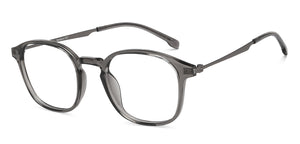 Ash Grey Round Full Rim Unisex Eyeglasses by Lenskart Air-206046