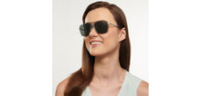 Load image into Gallery viewer, Grey Geometric Full Rim Unisex Sunglasses by Vincent Chase Polarized-200488