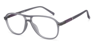 Grey Aviator Full Rim Unisex Eyeglasses by Lenskart Air-209751