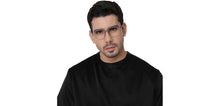 Load image into Gallery viewer, Grey Geometric Full Rim Unisex Eyeglasses by Lenskart Air-210778