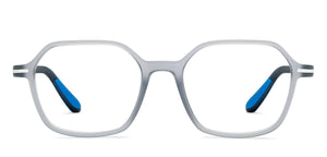 Grey Geometric Full Rim Unisex Eyeglasses by Lenskart Air-210778