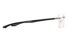Load image into Gallery viewer, Gunmetal Rectangle Rimless Unisex Eyeglasses by Lenskart Air-152058