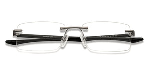 Gunmetal Rectangle Rimless Unisex Eyeglasses by Lenskart Air-152058