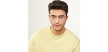 Load image into Gallery viewer, Gunmetal Rectangle Rimless Unisex Eyeglasses by Lenskart Air-152060