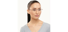 Load image into Gallery viewer, Gunmetal Rectangle Rimless Unisex Eyeglasses by Lenskart Air-152060
