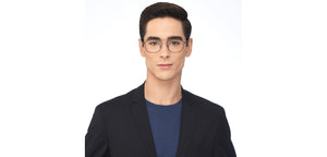 Gunmetal Rectangle Full Rim Unisex Eyeglasses by John Jacobs-201388