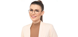 Gunmetal Rectangle Full Rim Unisex Eyeglasses by John Jacobs-201388