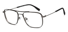 Load image into Gallery viewer, Gunmetal Rectangle Full Rim Unisex Eyeglasses by John Jacobs-201388