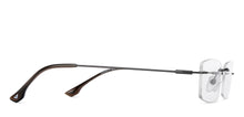Load image into Gallery viewer, Gunmetal Rectangle Rimless Unisex Eyeglasses by Vincent Chase-150415