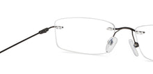 Load image into Gallery viewer, Gunmetal Rectangle Rimless Unisex Eyeglasses by Vincent Chase-150415