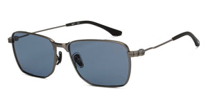 Gunmetal Geometric Full Rim Unisex Sunglasses by Lenskart STUDIO-213182