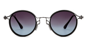 Gunmetal Round Full Rim Unisex Sunglasses by Vincent Chase Polarized-201168