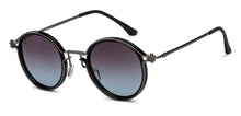 Load image into Gallery viewer, Gunmetal Round Full Rim Unisex Sunglasses by Vincent Chase Polarized-201168