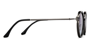 Gunmetal Round Full Rim Unisex Sunglasses by Vincent Chase Polarized-201168