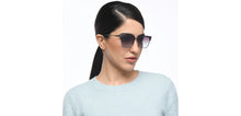 Load image into Gallery viewer, Gunmetal Clubmaster Full Rim Unisex Sunglasses by Vincent Chase Polarized-209296