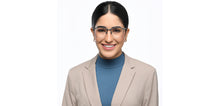 Load image into Gallery viewer, Gunmetal Rectangle Full Rim Unisex Eyeglasses by John Jacobs-209662