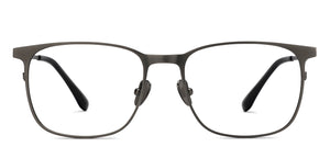 Gunmetal Rectangle Full Rim Unisex Eyeglasses by John Jacobs-209662