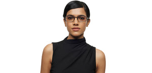 Gunmetal Rectangle Full Rim Unisex Eyeglasses by Lenskart STUDIO-213172