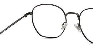 Gunmetal Round Full Rim Unisex Eyeglasses by John Jacobs-201375