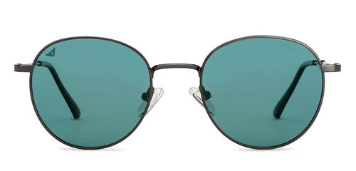 Gunmetal Round Full Rim Unisex Sunglasses by Vincent Chase Polarized-200414