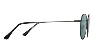 Gunmetal Round Full Rim Unisex Sunglasses by Vincent Chase Polarized-200414