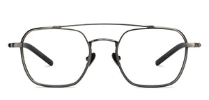 Gunmetal Square Full Rim Unisex Eyeglasses by John Jacobs-207210